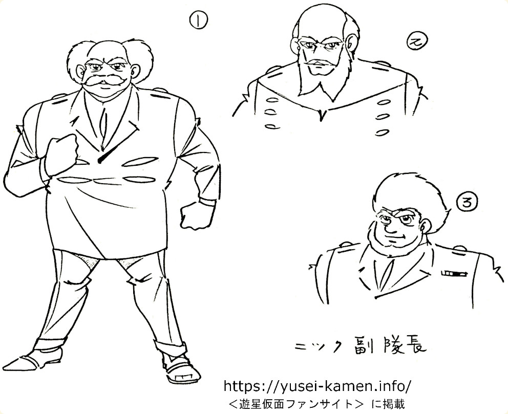 楠高治氏によるデッサン　ニック